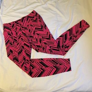 Pink & Black Nike Dri Fit High Rise Leggings size L